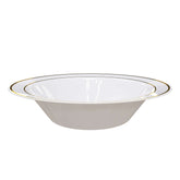 14 oz. Gold Line Design Plastic Bowls (120 Count) - Yom Tov Settings